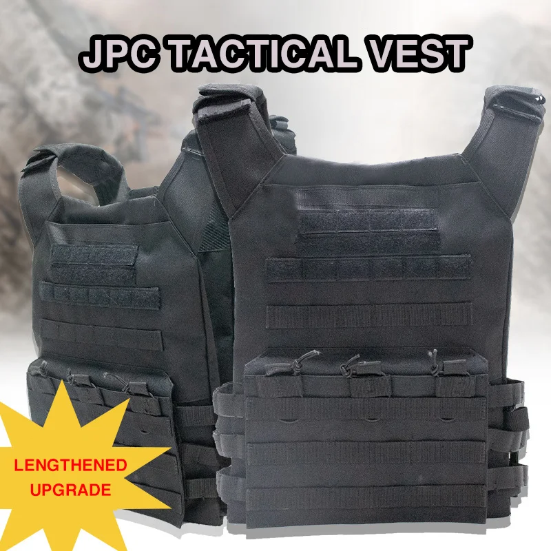 Large Upgraded JPC Outdoor Tactical Molle Airsoft Vest Body Armor Plate Carrier Vest Military Field Combat Hunting Tactical Gear