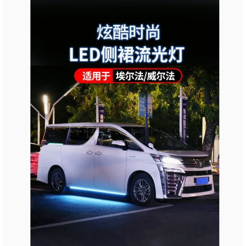 

Suitable for 15-22 Elfa Side Skirt Light Crown Wilfa Chassis Floor Light Welcome Ambient Light Modification