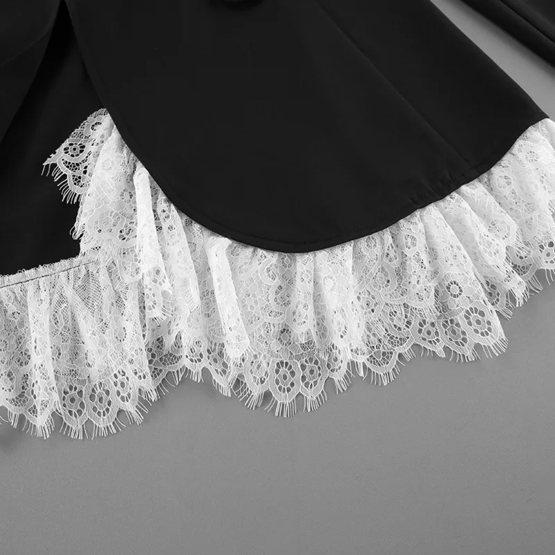 Women Casual Lace-Up Sleeveless Blazer Jacket Solid Color Lapel Button Padded Shoulder Loose Fit Commute Fashion Streetwear Coat