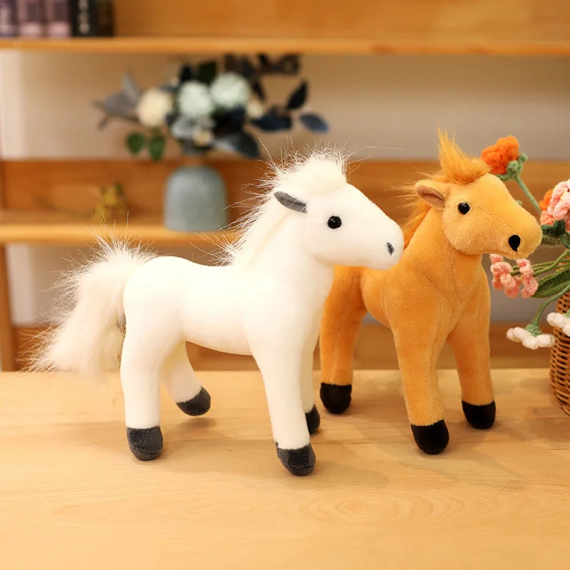 20/30cm Cute Simulation Pony Doll Plush Toys Cartoon Soft Plush Stuffed Pony Doll Home Room Decoration Birthday Gift