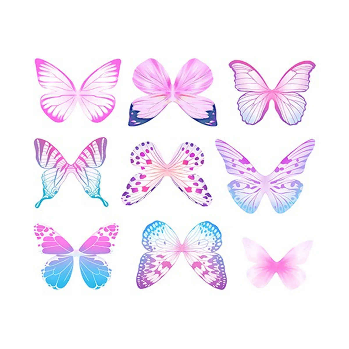 Wall Sticker PVC Electrostatic Glass Sticker for Window Suncatcher Rainbow Prisms Decal-Butterfly