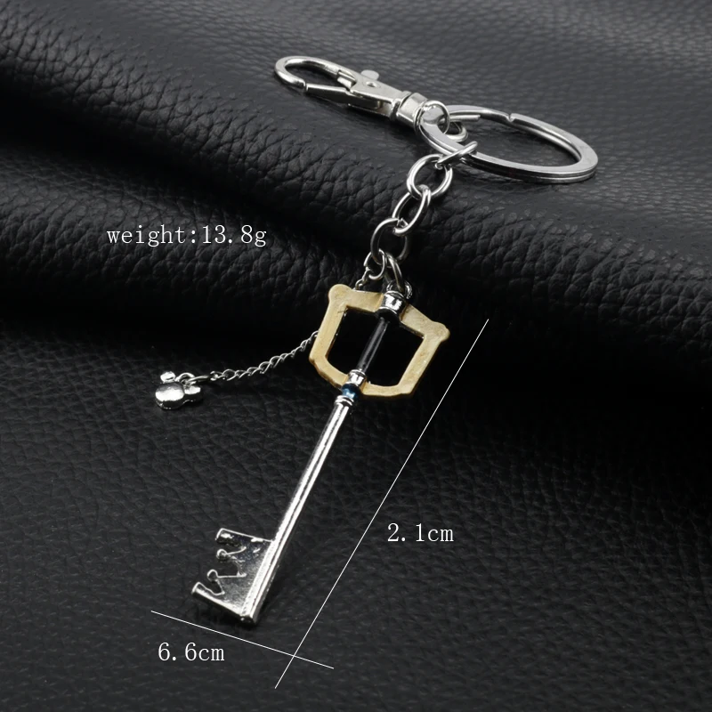 Game Kingdom Hearts Sora Key Weapon Charms Necklace Oblivion Forgotten Blade Keyblade Crown Heart Logo Women Men Jewelry