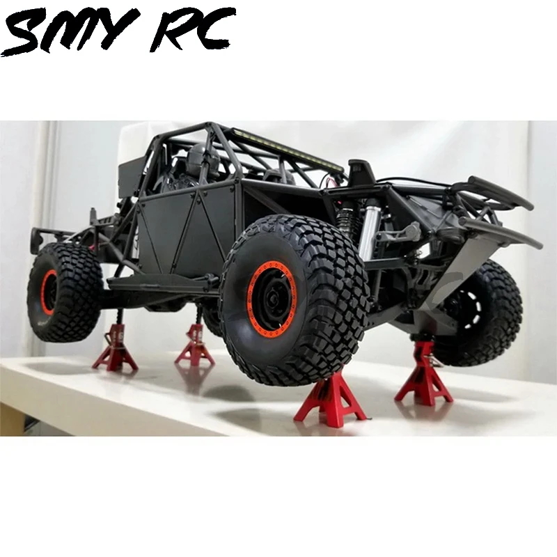 Uchwyt samochodowy z regulacją wysokości imitacja metalu podnośnik RC stojak do gąsienica RC 1/10 osiowy SCX10 Traxxas TRX4 RC4WD D90