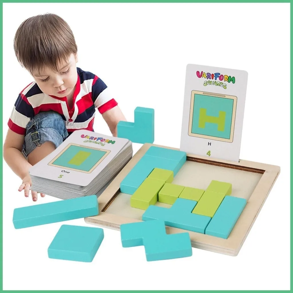 Wooden Hidden Puzzle Montessori Thinking Logic Toy Fine Motor Early Education Toys Hand-eye Coordination Puzzle Toys For Kids