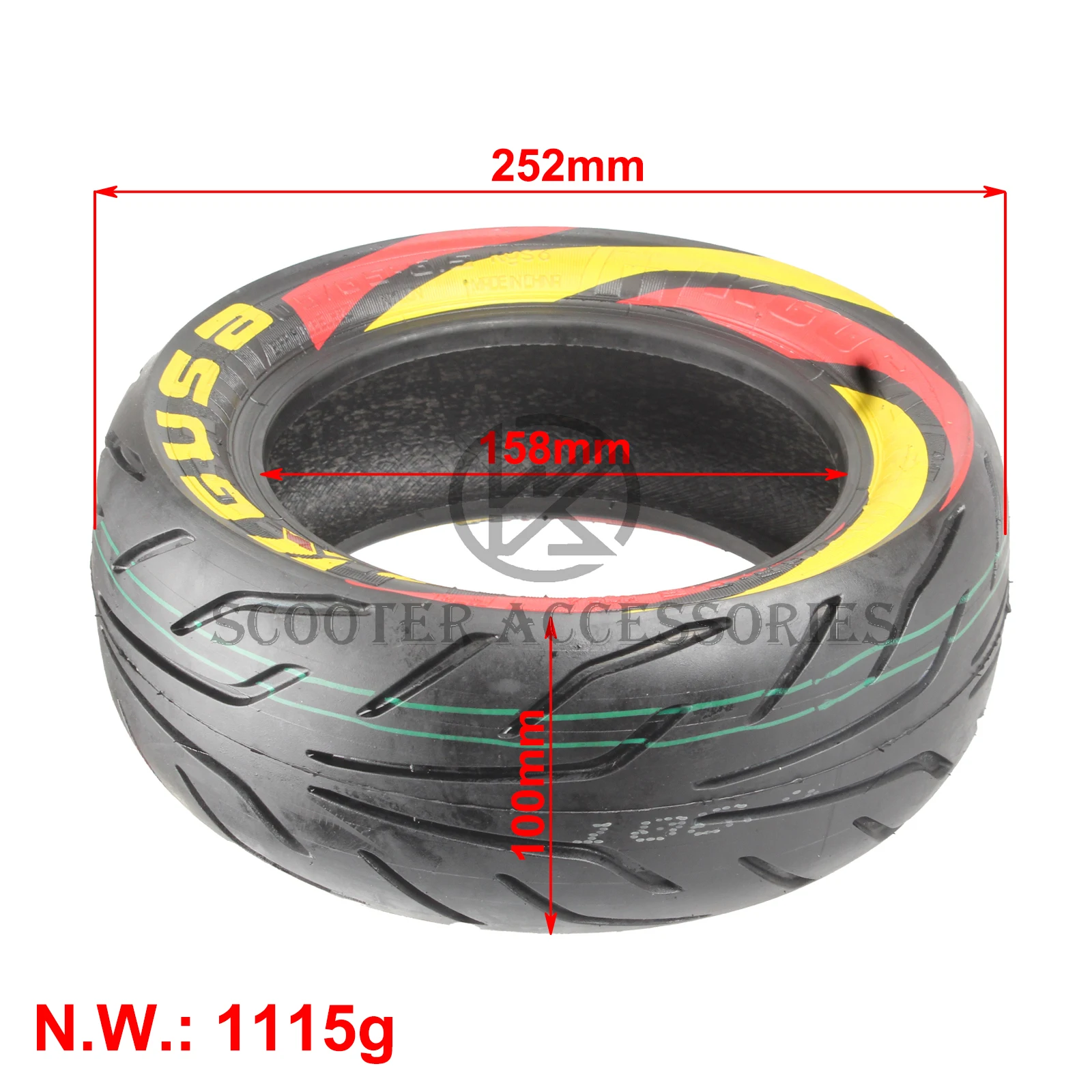 100/65-6.5 vacuum tire city road tire 11 inch scooter dual drive upgrade 105/65-6.5 widened fashionable tire