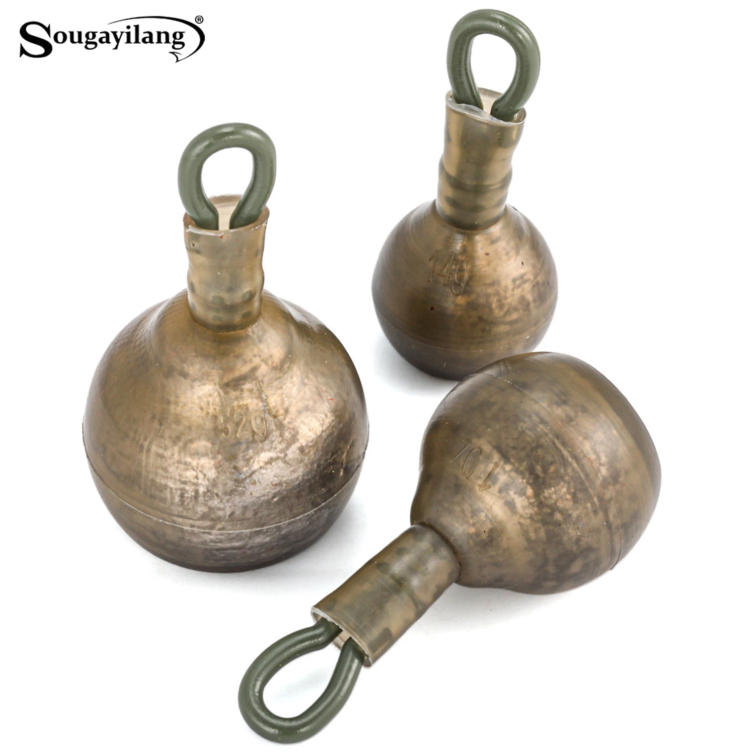 Sougayilang أوزان الصيد الغطاسون 14 جرام/28 جرام/52 جرام 3 مواصفات أوزان الرصاص لتركيب مريح لوزن الرصاص الصيد #1