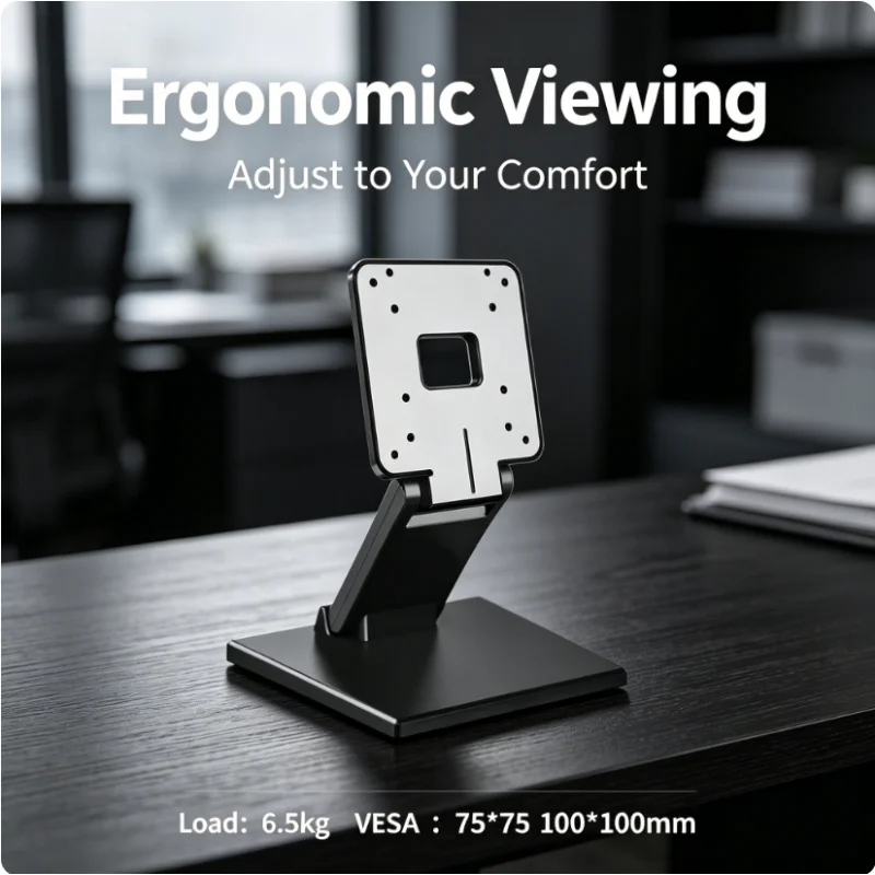 Soporte Plegable para Monitor de 14-24 Pulgadas, Soporte VESA de Metal, Soporte Ajustable para Pantalla de Escritorio, para Monitor de TV, Hogar, Oficina, Aula