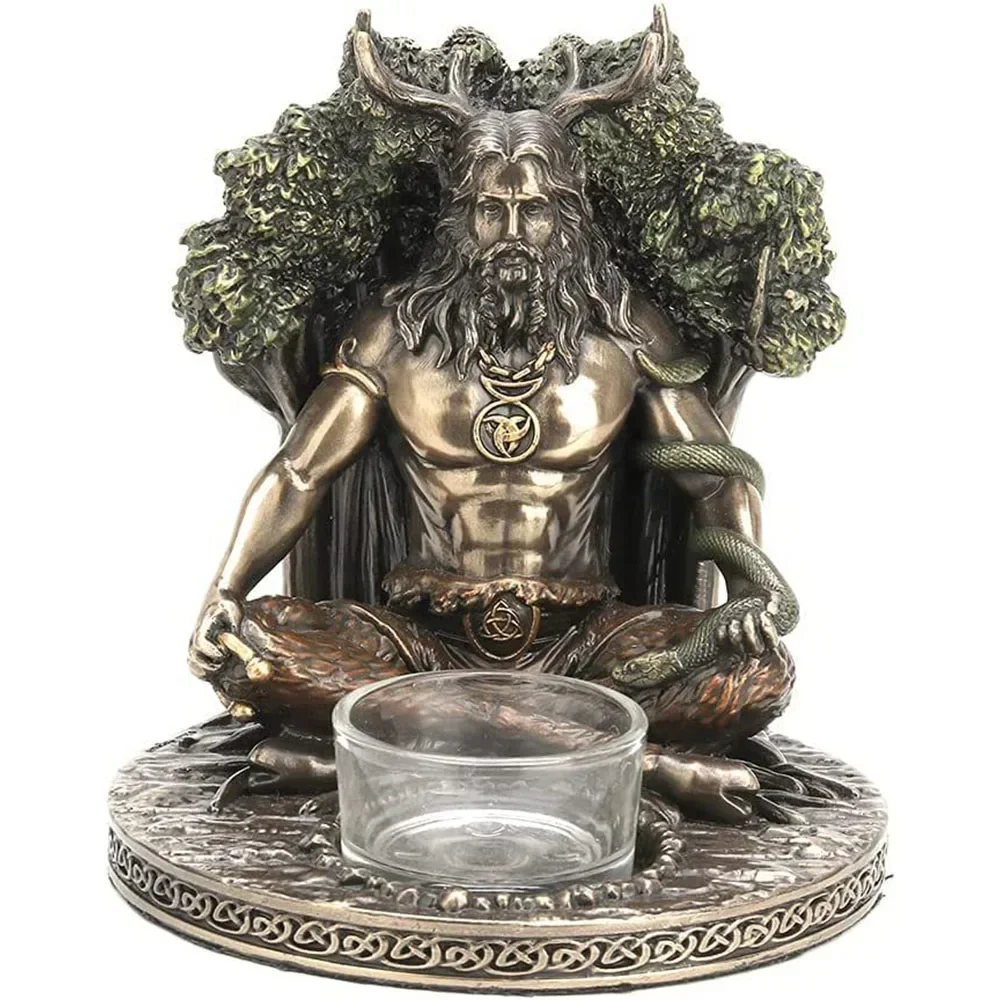 

Ancient Rome Cernunnos Statue Sculpture Celtic God Candles Holder Mythology Goddess Desk Decoration Home Decor Crafts Figurine