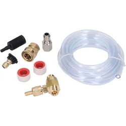 4000 PSI Chemical Injector Kit G3/ 8 High Pressure Washer Adjustable Soap Dispenser with G 1/4 Inch Black Soap Nozzle and Tape