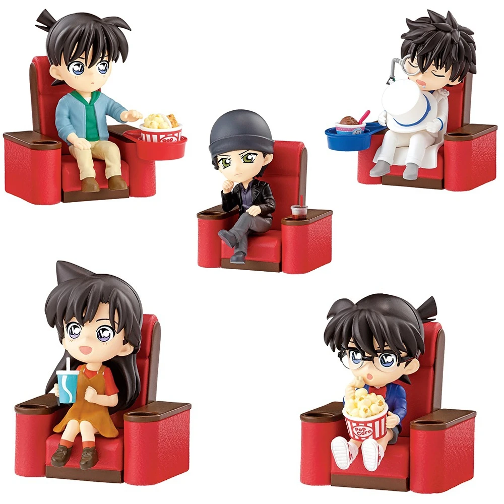 6CM Anime Meitantei Conan Kaitou chico Edogawa Conan Haibara Ai figura modelo juguetes colección de regalos adornos de figuras de acción PVC