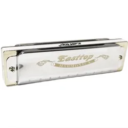 EASTTOP T008  Paddy 12 tones  silver harmonica brass reedplates phosphor bronze reeds diatonic blues harp harmonica