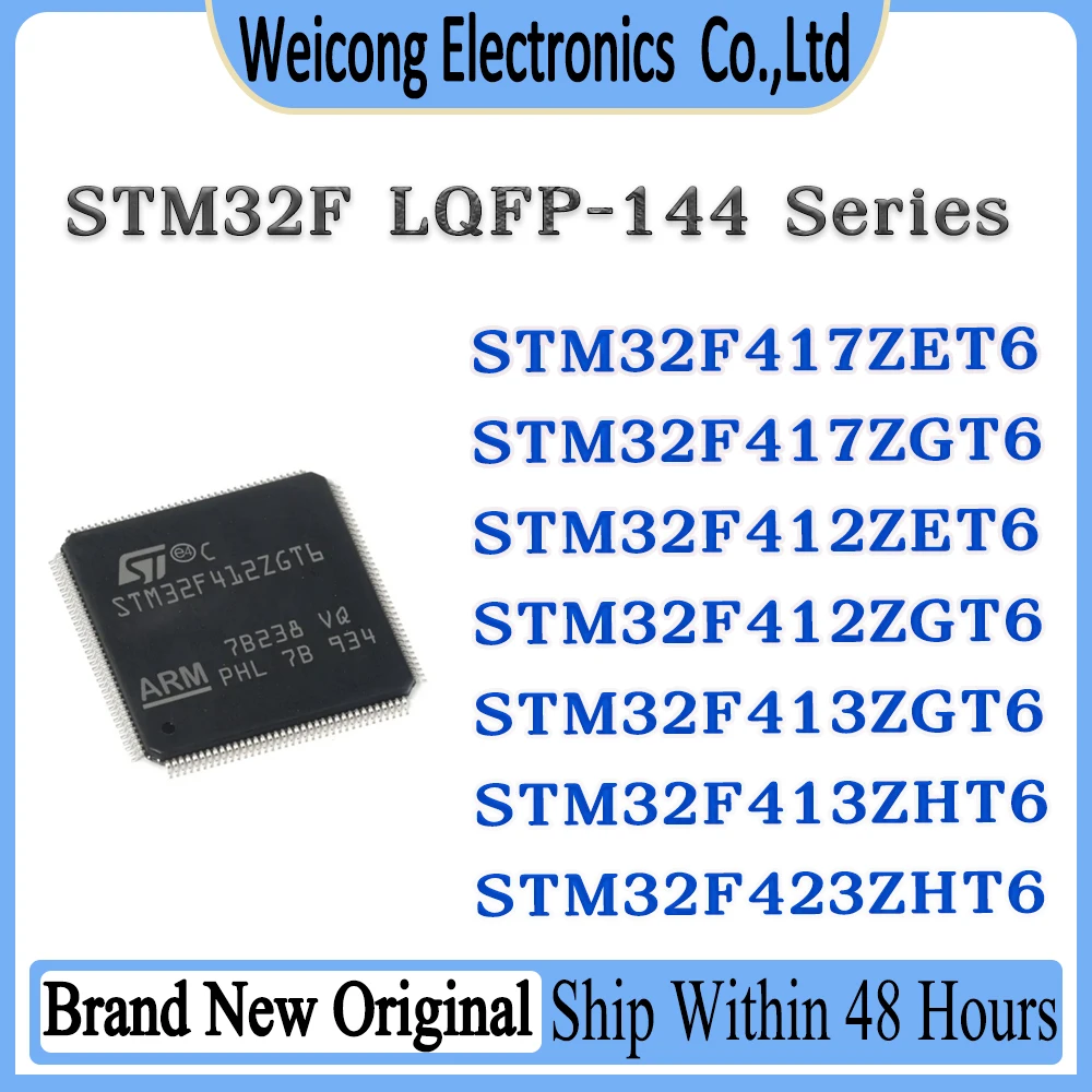 

STM32F417ZET6 STM32F417ZGT6 STM32F412ZET6 STM32F412ZGT6 STM32F413ZGT6 STM32F413ZHT6 STM32F423ZHT6 STM32 STM IC MCU Chip LQFP-144