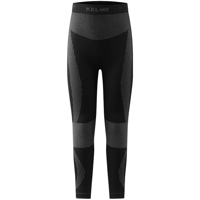 Calças de secagem rápida para crianças Kelme, conjunto de malha para esportes ao ar livre, calças quentes à prova de vento para treinamento diário para meninos e meninas