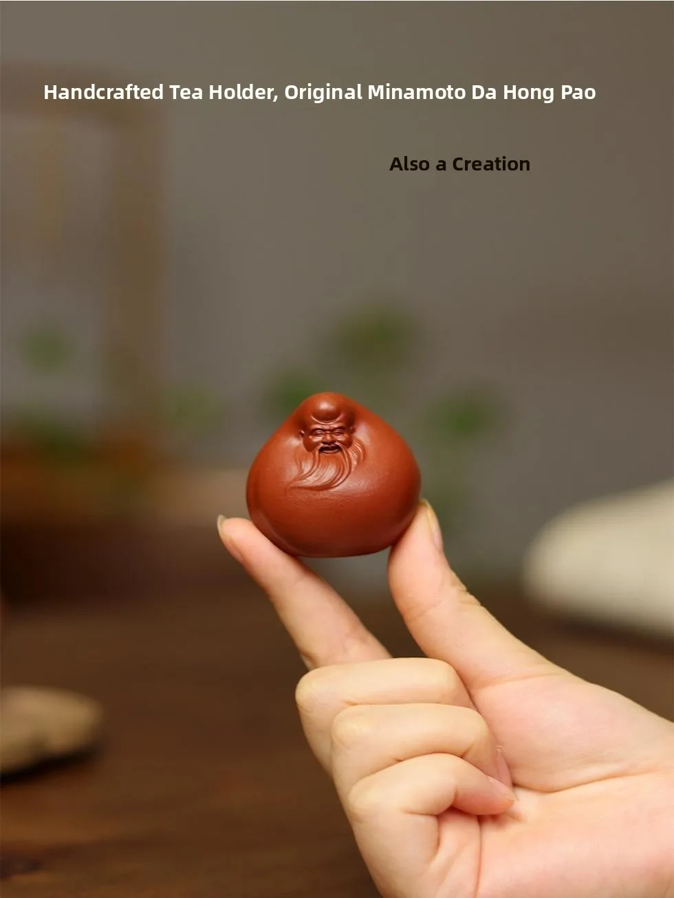

Handmade Zia Tea Pet Peach of Longevi Table Decoration Rwned Artist Liu Feng Jun Original Mine Can Nurture Big Red Robe