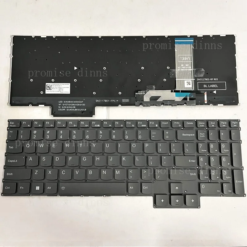 M   for Lenovo LOQ 15APH8 15IRH8 LOQ 16APH8 16IRH8 US BACKLIT Keyboard Black