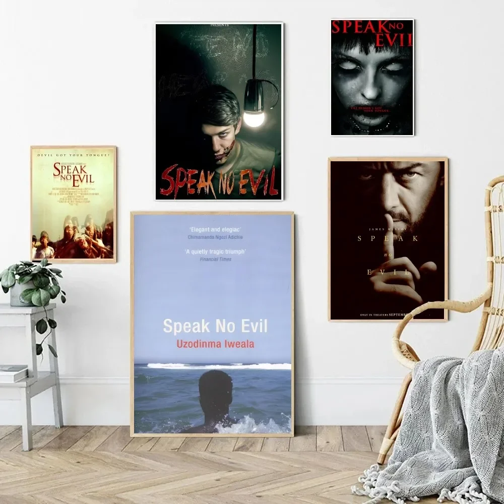 

1pc Hit horror thriller movie Speak No Evil Poster HD Posters Home Room Bar Cafe Decor Art Wall Painting Picture
