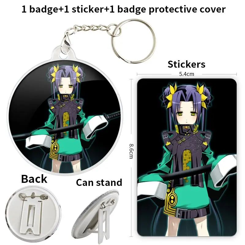 Kikokugai The Cyber Slayer Kong Ruili Game Anime Character Soft Button Badge Brooch anchor Peripherals Pin Cartoon