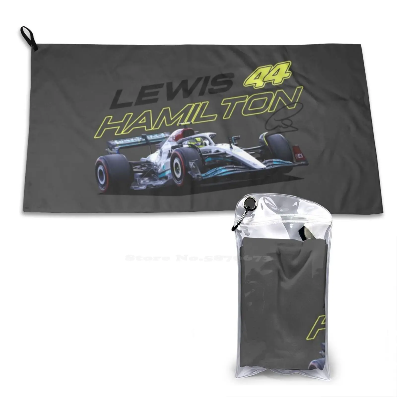 Lewis 44-W13-2022 Personalized Soft Shower Quick Dry Towel Car Cars Motorsport Racing 2022 2022 Lewis W13 W 13