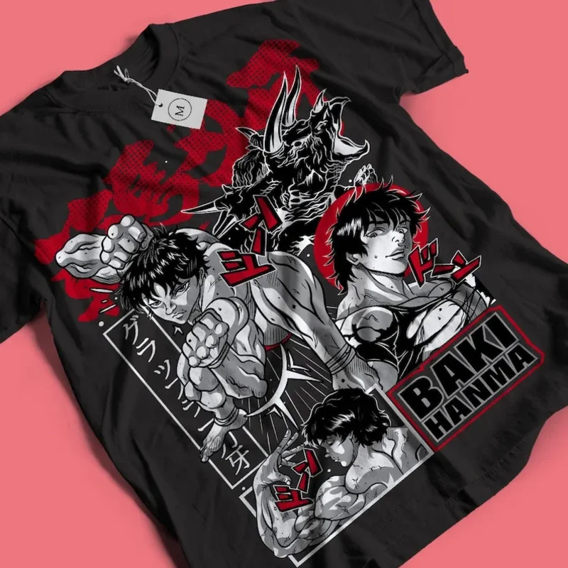 

Baki T-shirt, Baki Hanma T-shirt, Baki the Grappler T-shirt 64