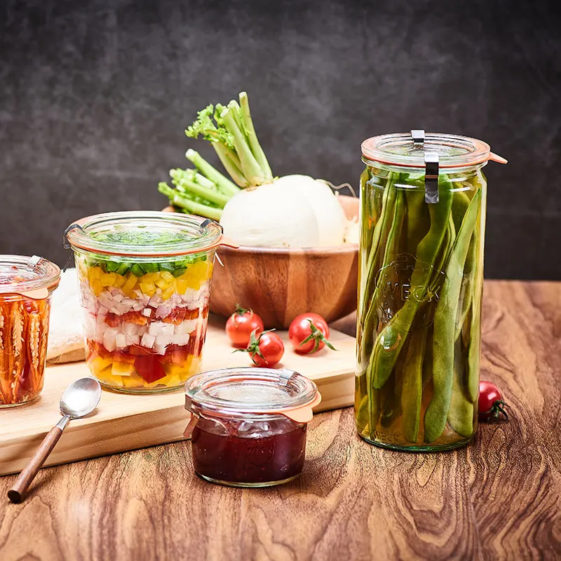 House We Vorratsglas aus Glas, Sed-Behälter zum Konservieren von Kerzen und Säften, europäischer Sle-Küchen-Aufbewahrungszylinder