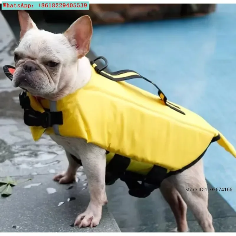 Dog Swimming Life Jacket Pet Clothing Summer Clothing Teddy Golden Retriever Large Dog