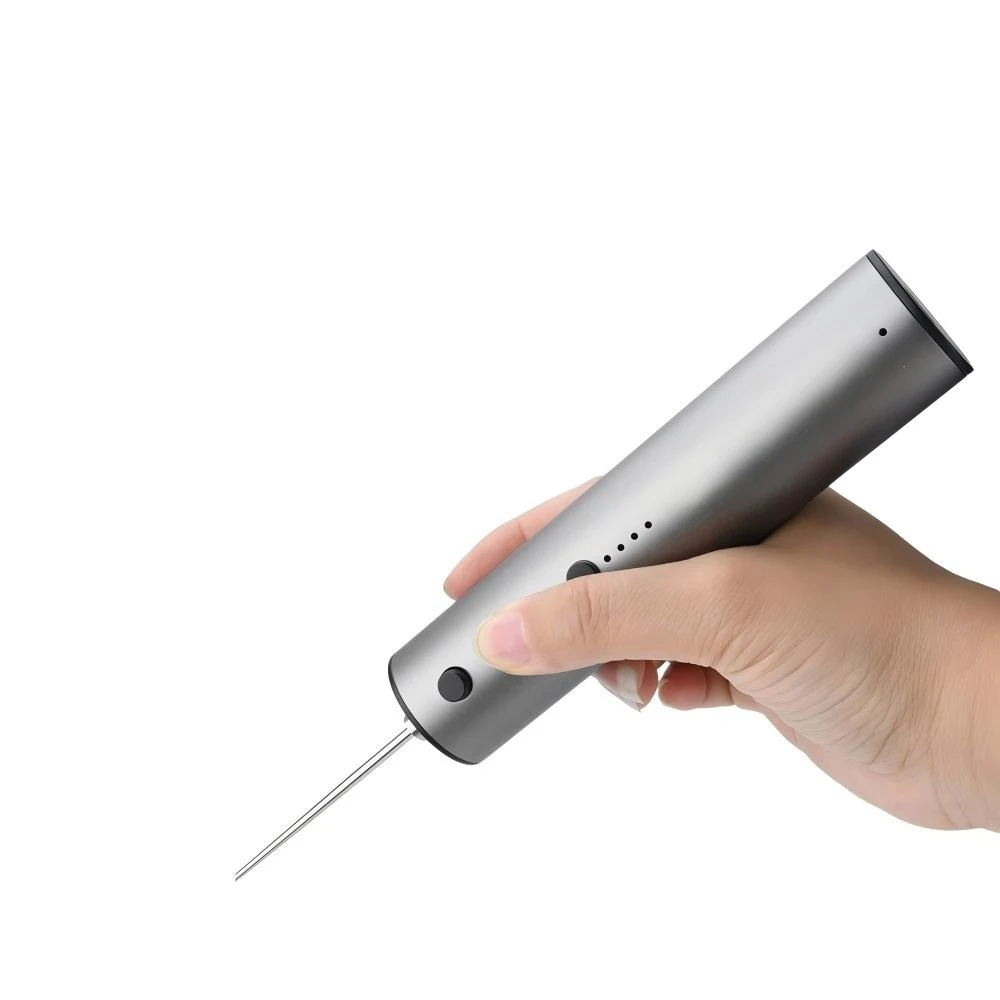 CJ-3 Electric Glue Remover Pen Metal Shell 4 Speed Adjustable Forward Reverse Type-C Rechargeable LCD for Mainboard Repair Tools