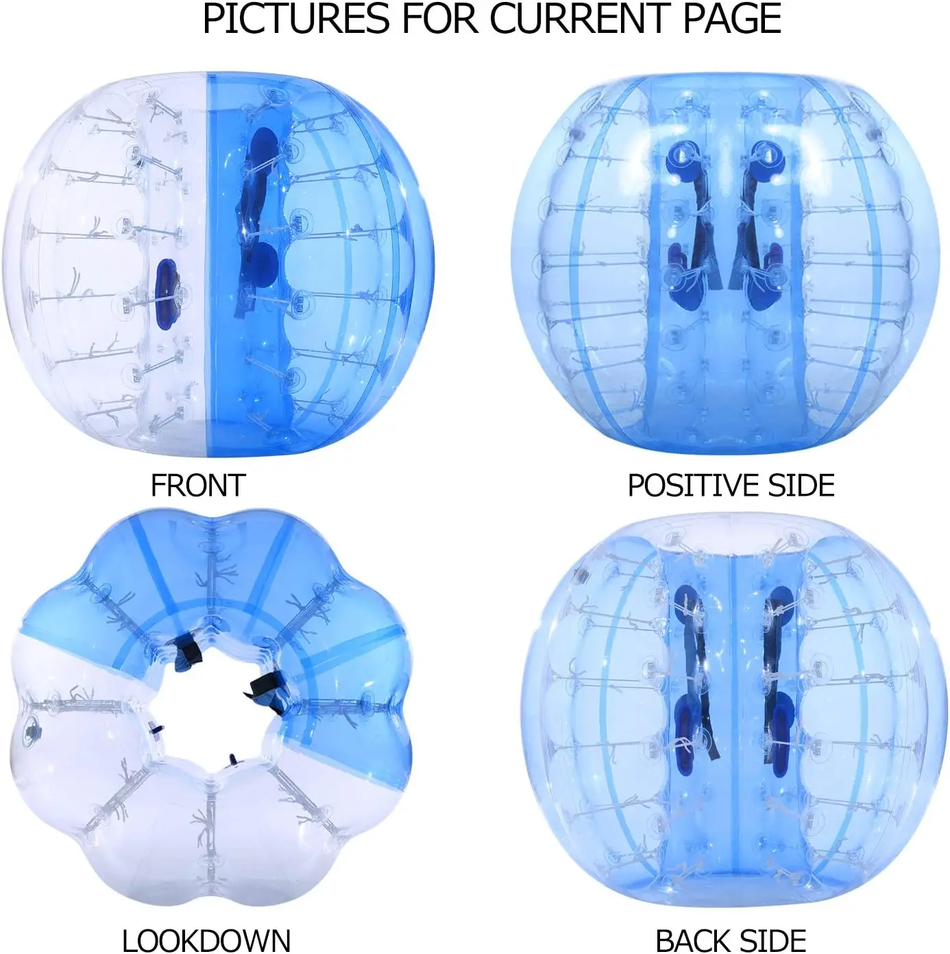 Ballon de Football à bulles, ballon de Hamster humain, pare-chocs gonflable, diamètre 5 pieds(1.5m), 100% TPU pour adultes et adolescents