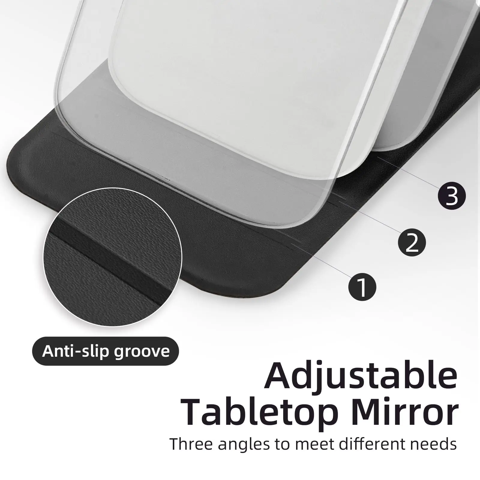 مرآة مكياج صغيرة محمولة قابلة للطي للفتيات تعمل باللمس، مرآة صغيرة محمولة عالية الوضوح لسطح المكتب #3