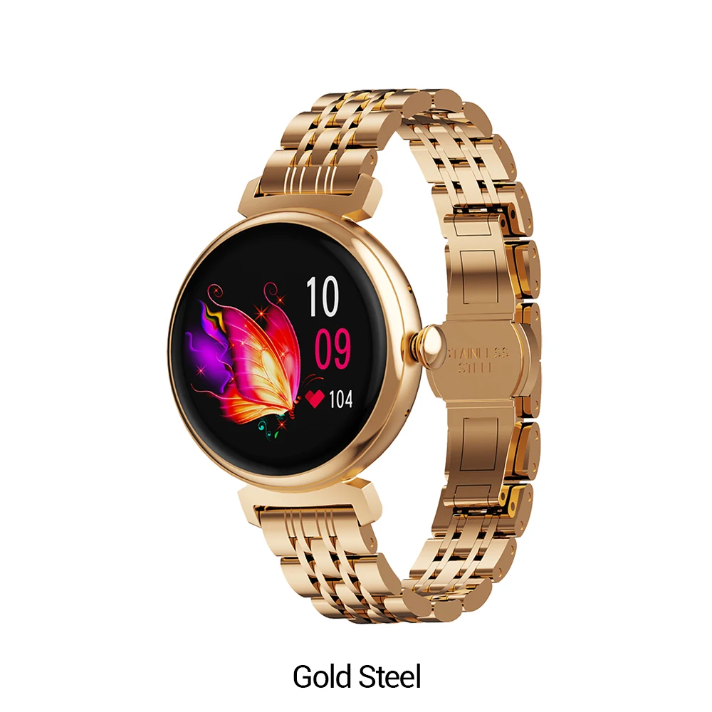 

S901 Женские Смарт-часы 1,04-дюймовый AMOLED-экран с женским IP68 Водонепроницаемые для девочек Красочные ремешки для часов DM70 Фитнес-трекер