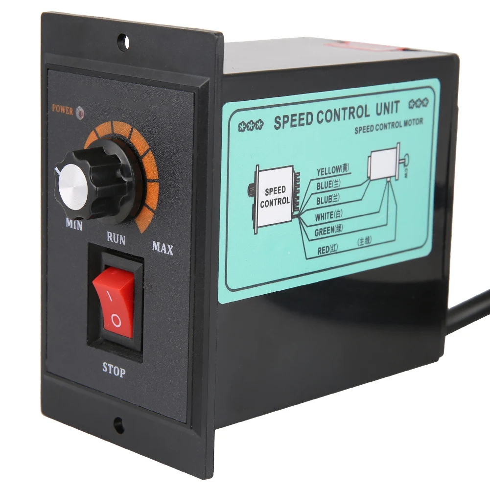 US-52-RED Motor Speed Controller AC 220V 50/60Hz Single Phase AC Motor Speed Controller Electric Motor Speed Regulator