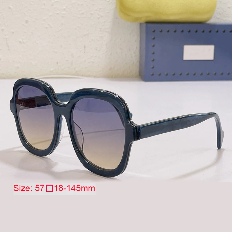 

Popular Simple Roud Frame Acetate Women Fashion Sunglasses Luxury Brand Designer Anti-ultraviolet Ladies Classis Eyeglasses