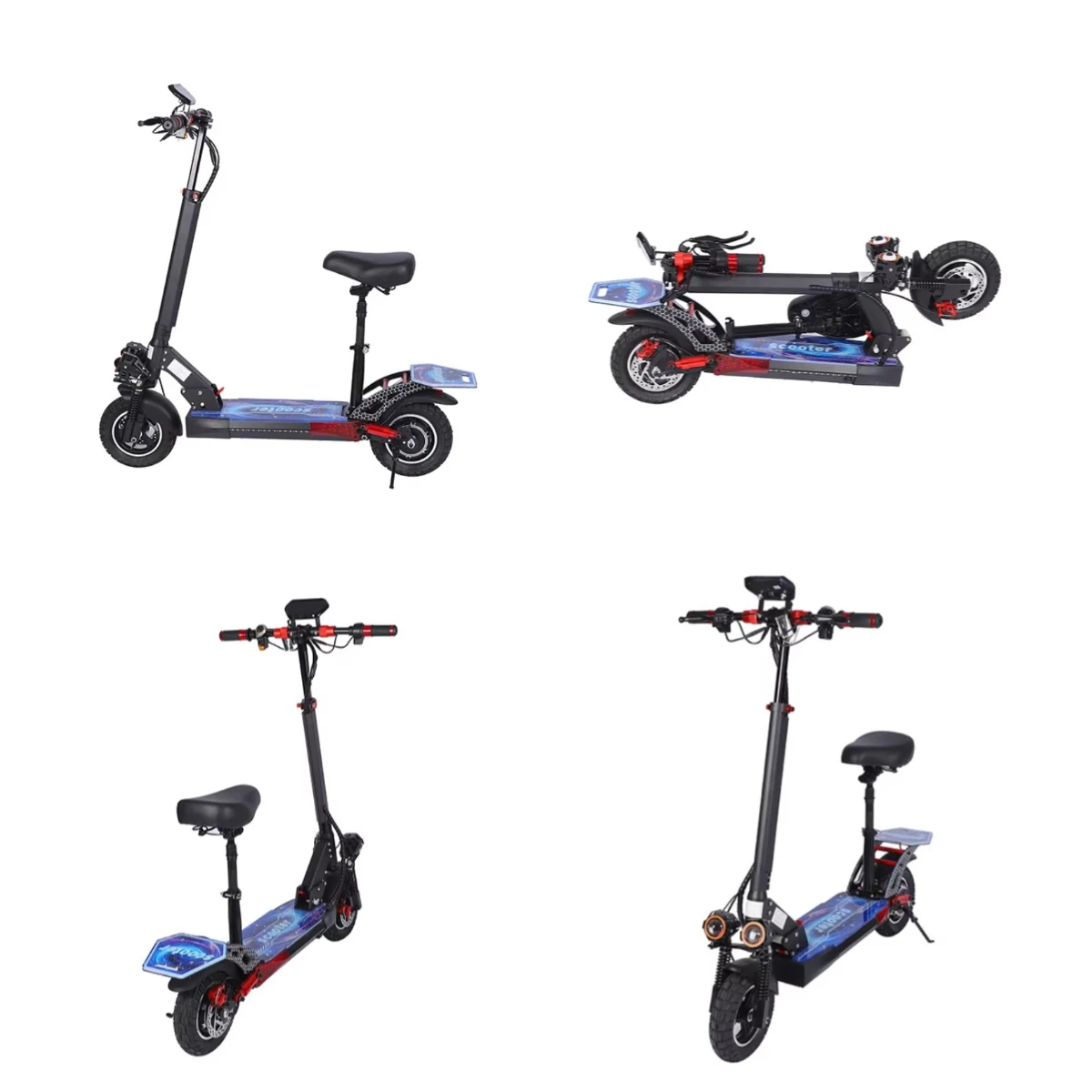 

Lvyuan The Fashion Folding Electric Scooter Max Speed 50km/h Adult Two Wheels 10 Inch Electric Scooter Pro 2 For Adult