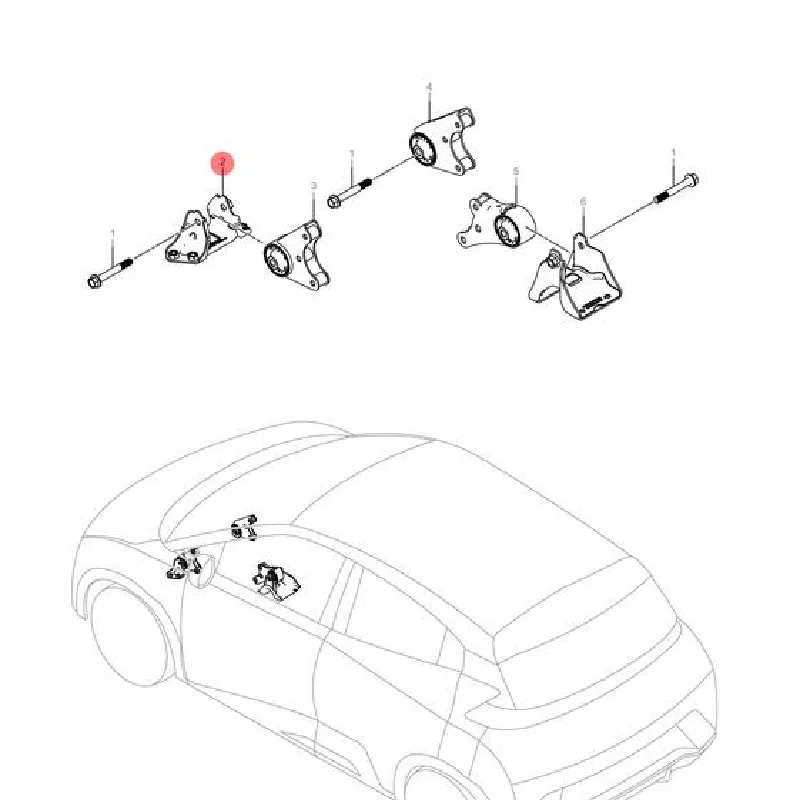 For Byd Seagull Dolphin Mini 2022-2025 Eqe-03003 Suspension Original Car Accessories Para Auto Tools