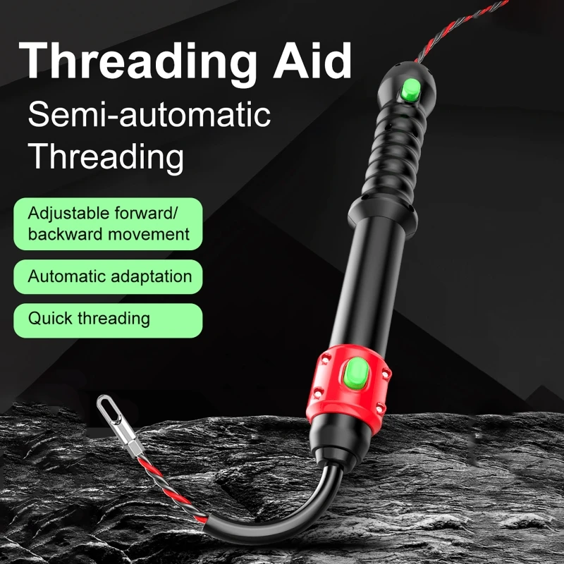 Electrician Threading Aid Manual Conduit Wiring Tool Single-Person Thread Puller Wall Pipe Assist Handheld Conduit Puller
