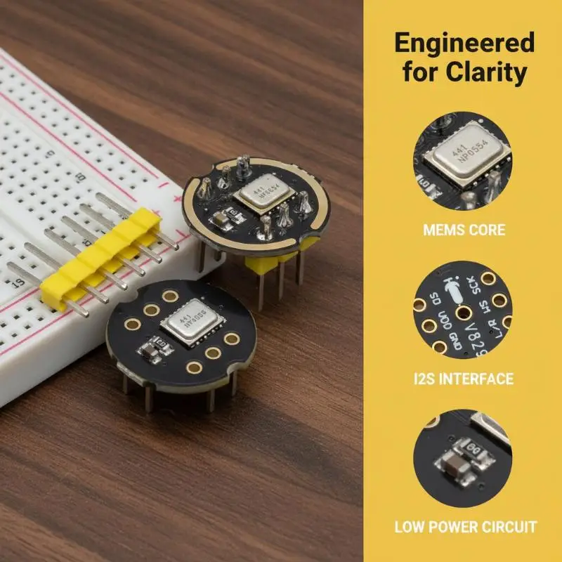 High Precision Omnidirectional Microphone Module INMP441 I2S Interface for ESP32 Smart Voice Control