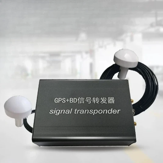 GPS-100A Dual Band GPS Signal Amplifier, GPS + Beidou Antenna Transponder, Indoor Coverage Positioning Booster