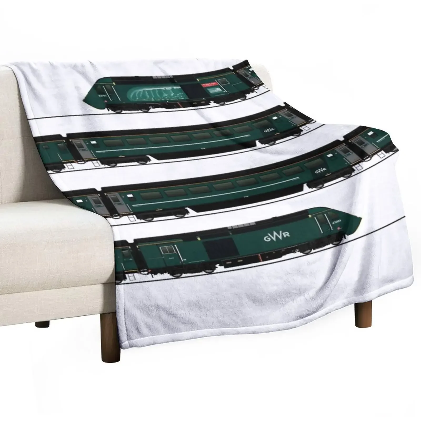 

GWR HST INTERCITY 125 Throw Blanket Decorative Sofa valentine gift ideas Blankets