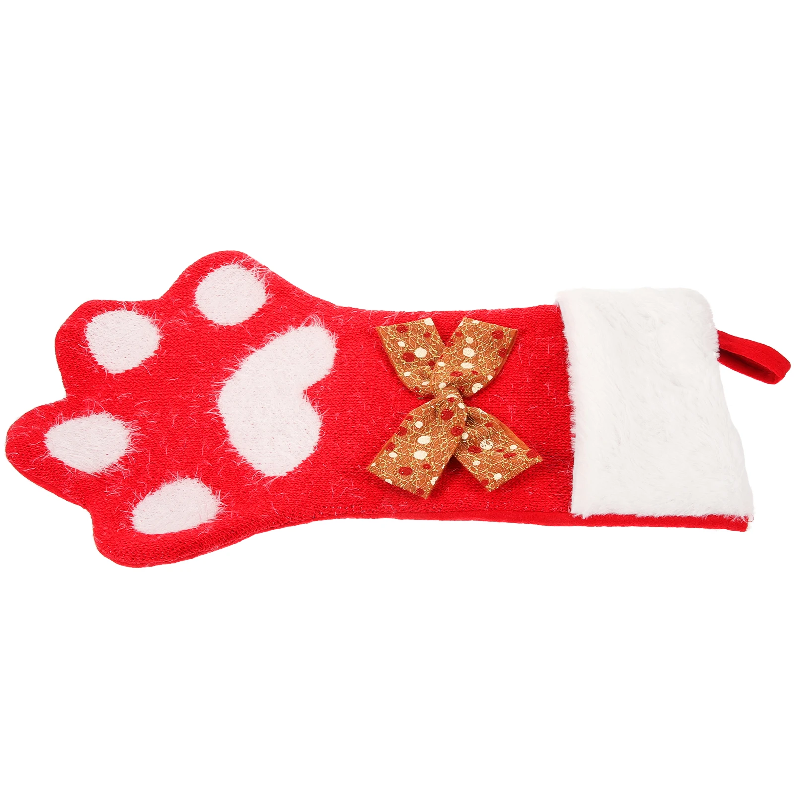 

Lovely Christmas Stocking Pendant Xmas Gift Bag Hanging Decor For Fireplace Tree Festival Party Decoration Cartoon Treat Pouch