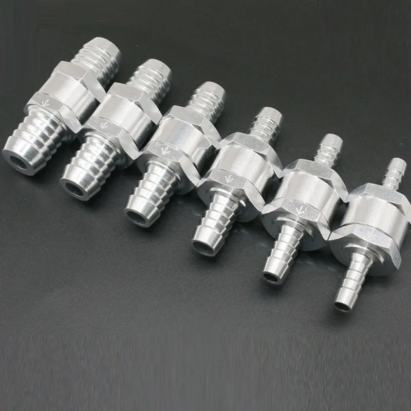 Motorcycles/Cars/Ships 4/6/8/10/12/14/16mm  Valves Aluminium Alloy Fuel Non Return Check Valve One Way Wholesale Price