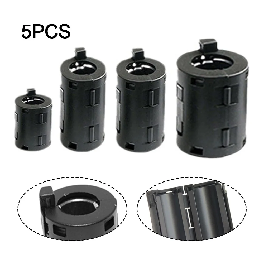 Imagem -06 - Magnético Snap-on Anel Núcleo Ferrite Bead Clamp Choke Coil Emi e Rfi Clip Filtro de Ruído Cabo para Snap-on mm mm 11 mm 13 Milímetros Peças Preto
