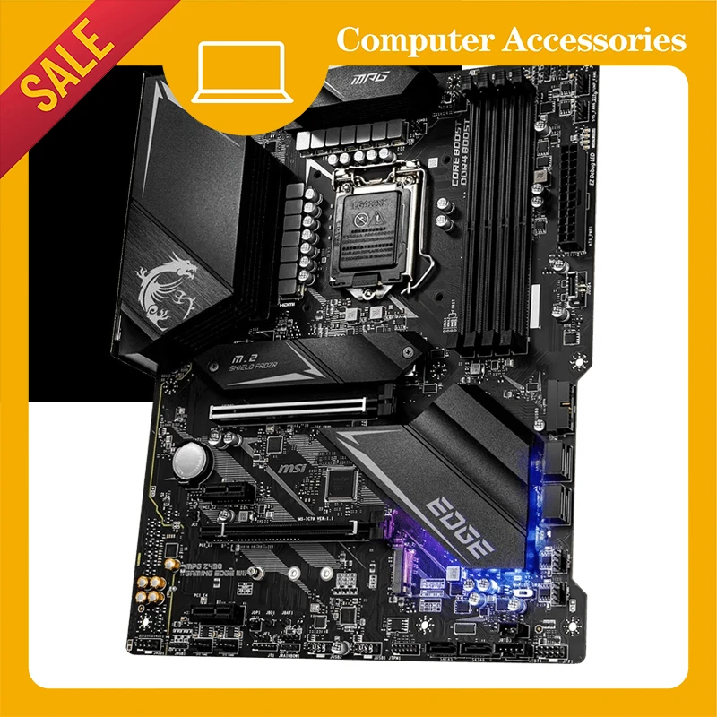 MPG Z490 GAMING EDGE WIFI デスクトップコンピュータのメインボード DDR4 メモリ ATX 大型ボード用