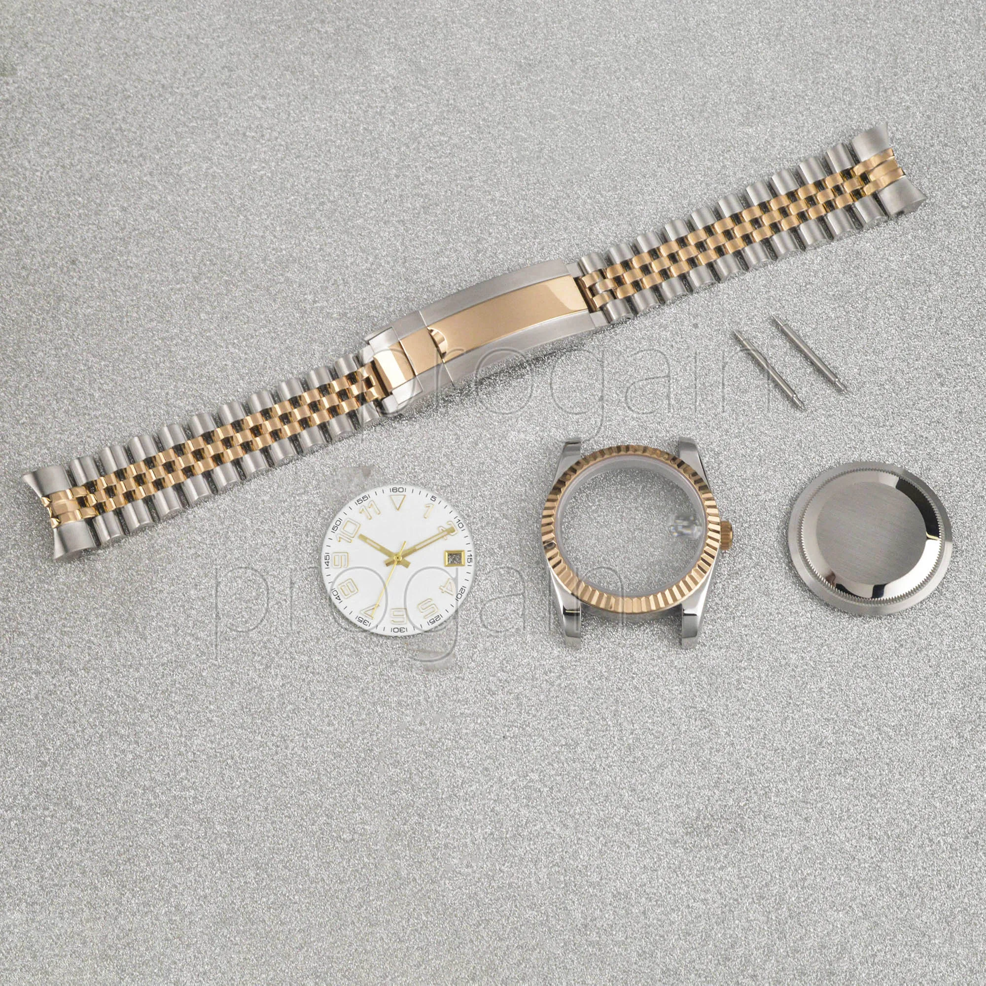 Mod NH35 Case Stainless Steel Watchcase Strap for Datejust NH35A NH36 Mechanical Movement 28.5mm Dial Modified Watch Parts