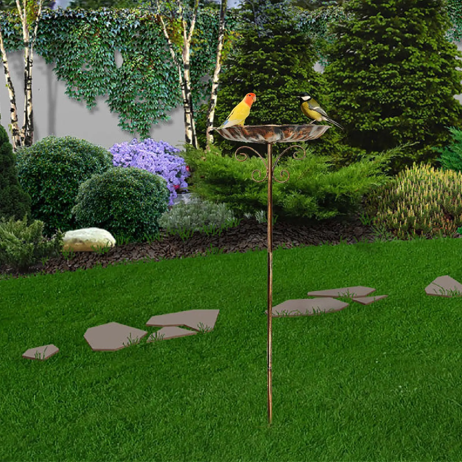 

Bird Bath Feeder Bowl Birdbath Bird Feeder Birdfeeder for Patio Porch Lawn Outdoor