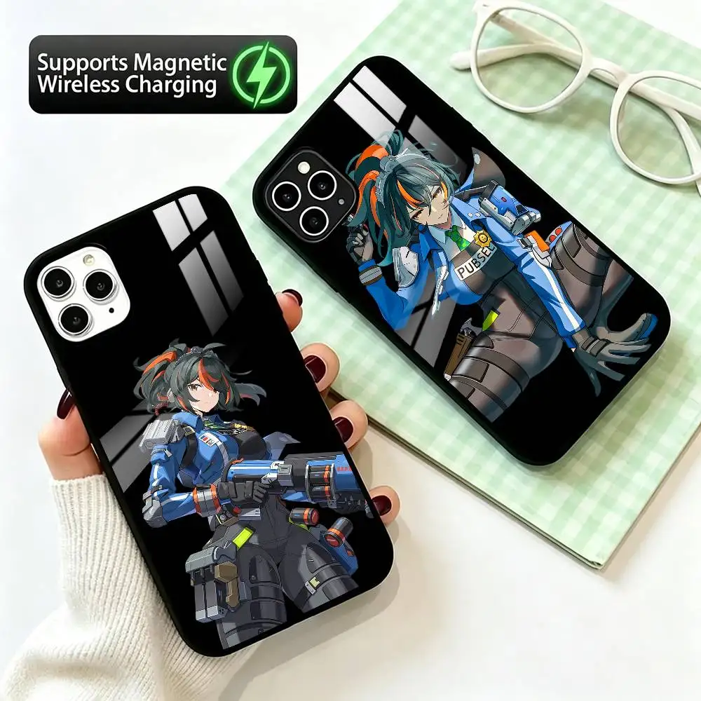 

ZZZ- Zhu Yuan Phone Case For iPhone17,16,15,14,13,12,11 Plus,Pro Supports Magnetic Wireless Charging