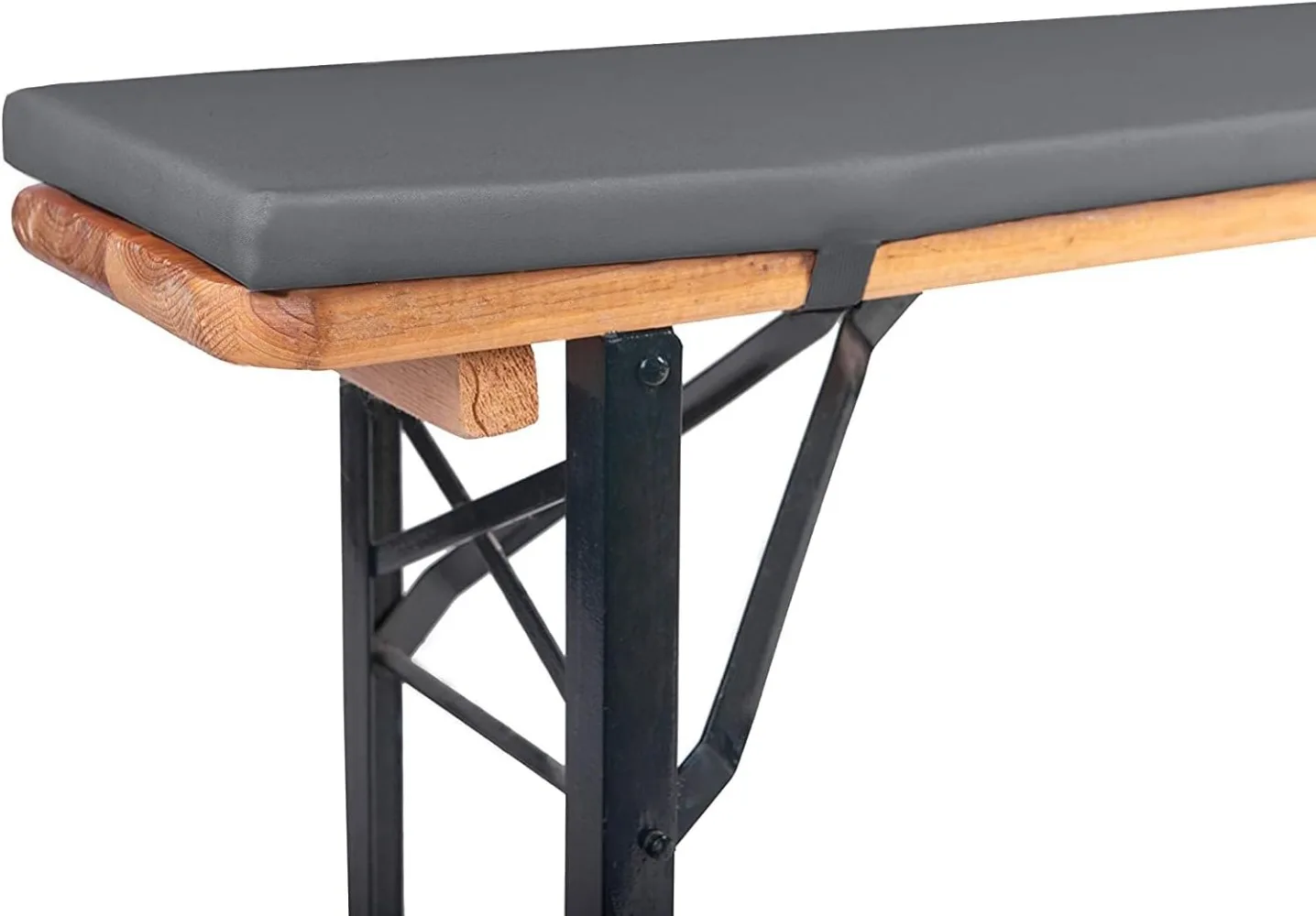 Long Bench Cushion with Buckles Outdoor Waterproof Beer Bench Cushions for Beer Table Party Tent Set Garden Patio Pillow Pads