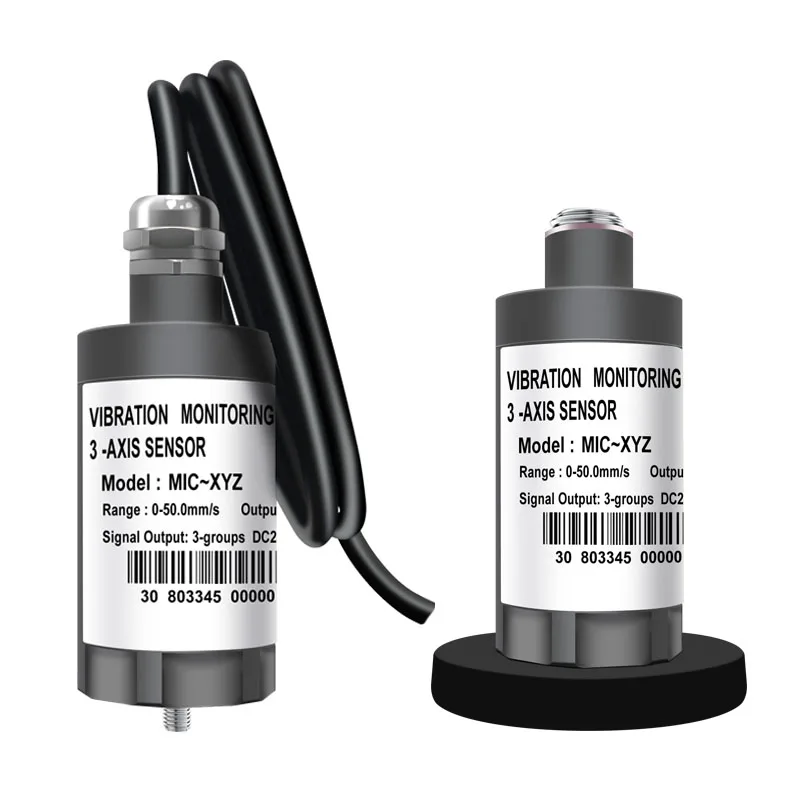 KH vibration sensor transmitter output 4-20mA RS485 thread M8 M10 Acceleration  piezoelectric type