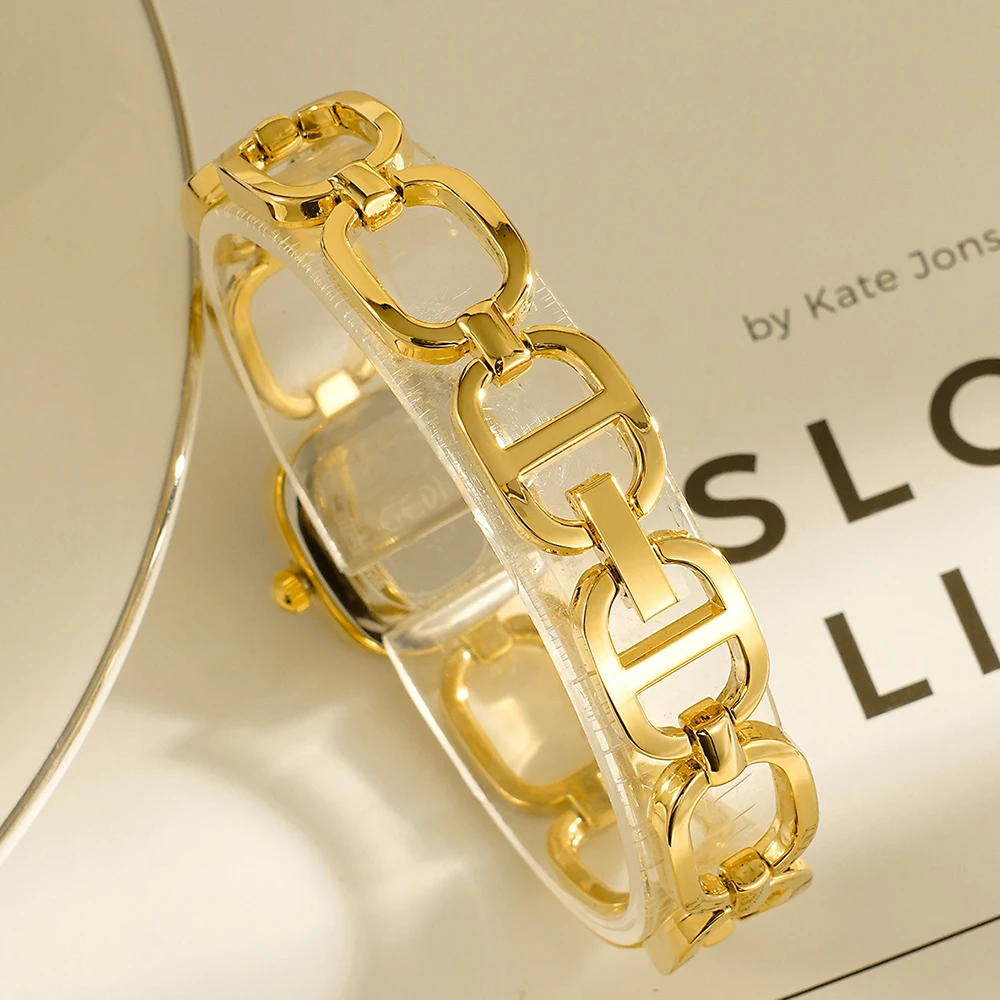 Gedi luz luxo high-end elegante temperamento relógio de pulso feminino retro pequeno quadrado relógio de quartzo mulher personalidade na moda