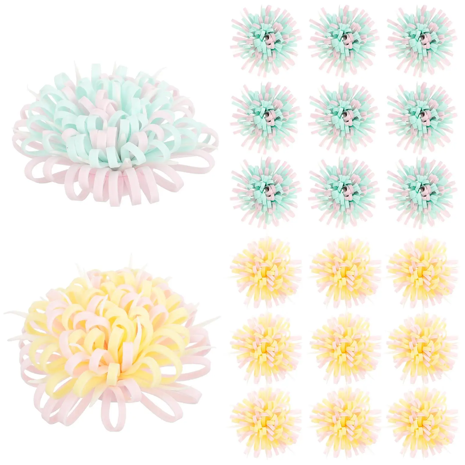 

20 Pcs Artificial Flower Rose Essential Oil Diffuser Small Cute Mini Foam PE for Desk Office Bathroom Decor