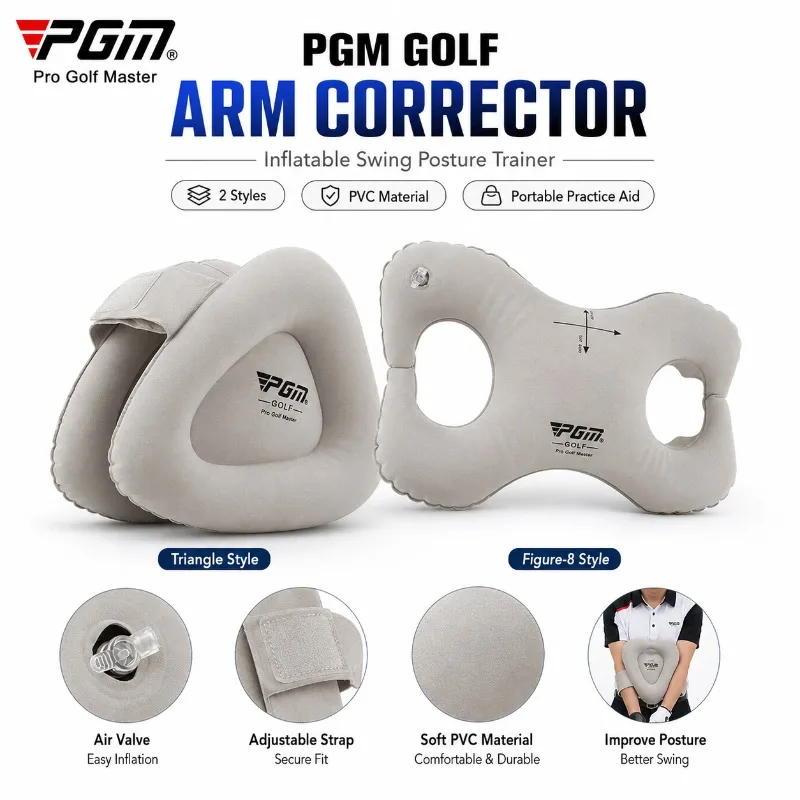 PGM Golf Swing Trainer Aid Inflatable Arm Corrector PVC Posture Training Aid Arm Position Practice Tool JZQ001