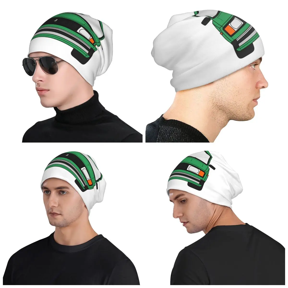 

Lada VAZ 2104 2105 2107 Nova Riva Green Color Unisex Adult Beanies Caps Knitted Bonnet Hat Autumn Winter Outdoor Skullies Hats